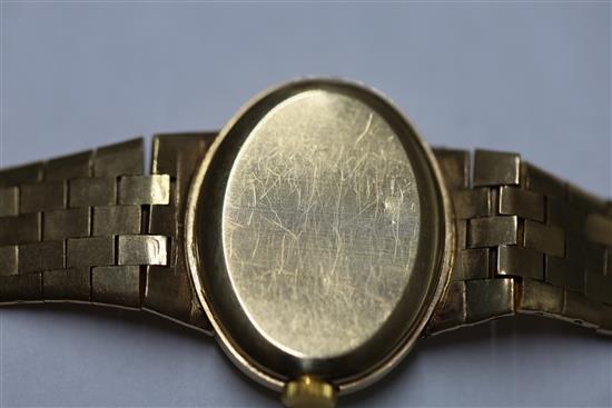 A ladys 1970s 9ct gold Rolex Precision manual wind wrist watch,